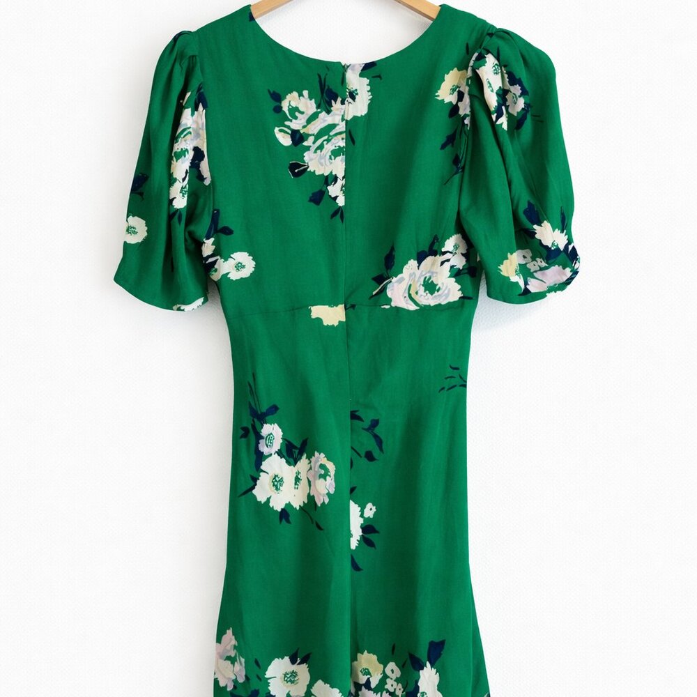 Tags on! Free People Green Floral Dress Size 0 - Picture 2 of 3